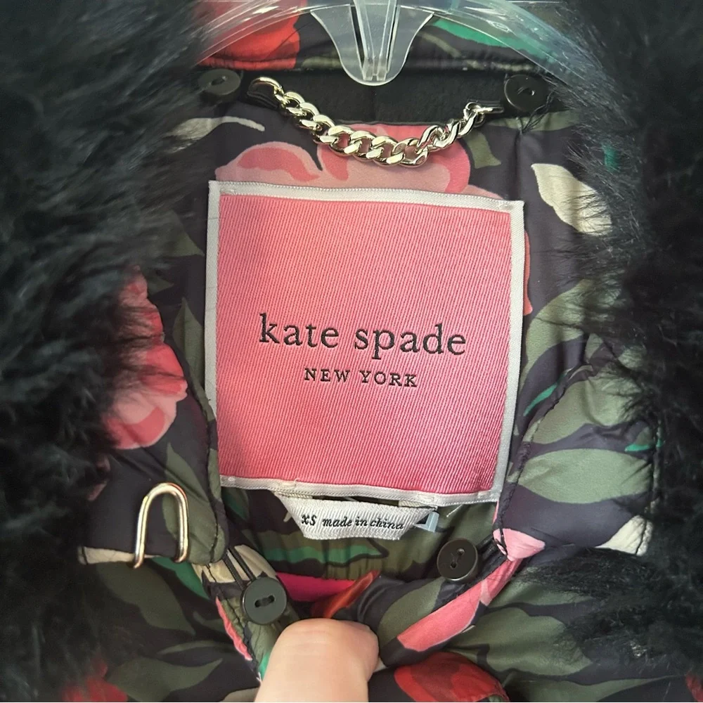 Kate Spade Rose Garden Puffer Jacket